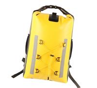 HAISENG Mochila seca de 30 L con bolsillo de malla, correa ajustable, resistente al agua, grande, ligera, resistente al agua, Amarillo, Talla única