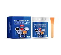 HAISENG Pintura inhibidora de óxido a base de agua de 300 g con pincel que ofrece un revestimiento protector resistente a la intemperie y colorido para superficies de metal, inhibidor de óxido a base