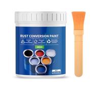 HAISENG Pintura inhibidora de óxido a base de agua de 300 g con pincel que ofrece un revestimiento protector resistente a la intemperie y colorido para superficies de metal, inhibidor de óxido a base