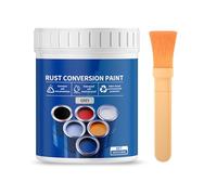 HAISENG Pintura inhibidora de óxido a base de agua de 300 g con pincel que ofrece un revestimiento protector resistente a la intemperie y colorido para superficies de metal, inhibidor de óxido a base