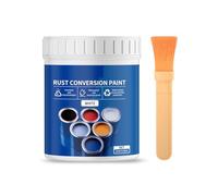 HAISENG Pintura inhibidora de óxido a base de agua de 300 g con pincel que ofrece un revestimiento protector resistente a la intemperie y colorido para superficies de metal, inhibidor de óxido a base