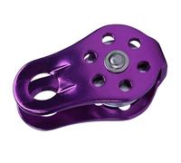 HAISENG Polea de cuerda pequeña de aleación de aluminio para escalada al aire libre, 20 KN, arborista escalador individual, fijo, fácil de usar, accesorios de espeleología