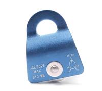 HAISENG Polea de escalada de aluminio con colgador semicircular para mantenimiento industrial y de gran altitud, 2000 kg