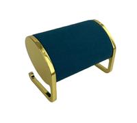 HAISENG Práctico soporte organizador de relojes de felpa con construcción de metal dorado resistente