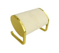 HAISENG Práctico soporte organizador de relojes de felpa con construcción de metal dorado resistente