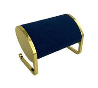 HAISENG Práctico soporte organizador de relojes de felpa con construcción de metal dorado resistente