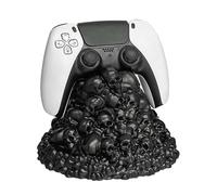 HAISENG Soporte de controlador en forma de calavera con base de goma, soporte para múltiples dispositivos para accesorios de juegos y teléfonos, organizadores de controlador antideslizantes de