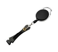 HAISENG Stainles - Pinza de pesca multifuncional, cortador de línea de nudo, con caja de aparejos retráctil, accesorios de acero inoxidable, herramienta de anzuelo