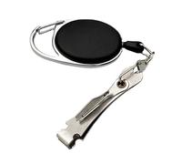 HAISENG Stainles - Pinza de pesca multifuncional, cortador de línea de nudo, con caja de aparejos retráctil, accesorios de acero inoxidable, herramienta de anzuelo