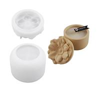 HAISENG Tarro flexible de silicona resistente con forma de flor para manualidades y decoración del hogar en forma de flor