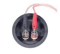 HAISENG Terminales de altavoces de alta corriente de 72 mm, conectores de abrazadera de resorte redondos, cobre libre de oxígeno para mejorar el sonido, no atornillar, clips de resorte, conectores de