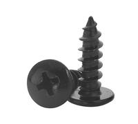 HAISHANG 20 Piezas M5x45mm Tornillos para Madera con Cabeza Redonda Acero al Carbono Cruz Cabeza de Seta Tornillos Autorroscantes