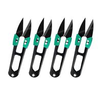 HAISHANG 4 piezas Tijeras para Cortar Hilo,Tijeras de Costura,Tijeras en Forma de U para Hilo, Tijeras pequeñas de Costura para Manualidades y Plantas