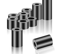 HAISHANG 50 Piezas Arandelas Espaciadoras Redondas M8, Arandelas de Plástico y Goma ABS 14x18 mm, Separadores de Goma Aislamiento Negro para Tornillos M8
