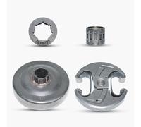 Haishine .325''-7T Tambor de embrague Rueda de espigas Juego de cojinetes de agujas de llanta para Husqvarna 340 345 346XP 350 351 353 445 450 E Motosierra