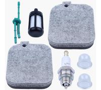 Haishine BG55 Air Filter for Stihl BG 55 BG85 SH85 BG65 SH55 BG45 Leaf Blower Parts 4229 120 1800 Tune Up Kit Air Cleaner Fuel Line Filter Primer Bulb Spark Plug (2 paquetes)