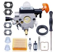 Haishine Carburador para desbrozadora Stihl Fs131R, Sinfín 4180-120-0617. Podadora de Pértiga Kombimotor Fs131 R Fs131 Fs311 Ht133 Ht134 Ht135 Km131 Bt131 Fb131 con Filtro de Aire