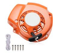 Haishine Conjunto de arranque de retroceso para Arrancador para cortasetos Stihl HS81 HS86 HS82 HS87 con cable de tracción y tornillos, repuesto para OEM 4237 080 2108