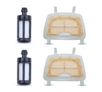 Haishine Filtro de aire para motosierra STIHL MS171 MS181 MS211 MS 171 181 211 Motosierra Reemplazar OEM para 1139 120 1602 con filtro de gasolina (2 unidades)