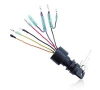 Haishine Interruptor de encendido 2 llaves 3 posiciones 6 conectores de cable reemplazo de llave y interruptor de mercurio 87-17009A2 87-17009A5 para barco