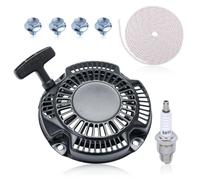 Haishine Kit de arranque por retroceso para motores Subaru Robin EX17,EY17 y EY-20.3 Reemplaza a los números 269-50201-30 y 269-50201-10; Incluye tornillos, cuerda de arranque y bujía