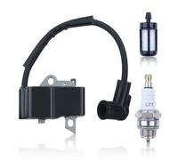 Haishine Kit de bobina de encendido para desbrozadoras Stihl FS75 FS80 FS85 FC85 HT70 HS75 HL75 HT75 HS80, repuesto para 4137 400 1350, con bujía y filtro de combustible