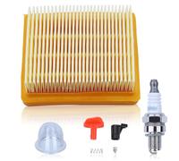 Haishine Kit de filtro de aire para Stihl FS91, FS111, FS131, HT102, HT103, HT131 y HT132 desbrozadoras, Reemplaza número OEM 4180 141 0300, Incluye estrangulador, bujía y burbuja de aceite grande