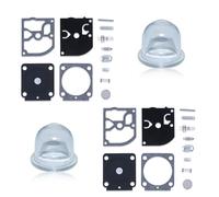 Haishine Kit de reparación de juntas de carburador de 2 piezas, con 2 burbujas de aceite, para Stihl FS 38 45 55 46 FS38 FS45 FS55 FS46 HS45 BG45 BG85 MM55 BT45 C1Q-S66