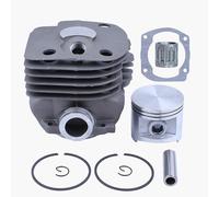 HAISHINE NIKASIL Bloqueado Junta de cojinete del pistón del Cilindro 50mm Kit para Husqvarna 365 371 372 XP 362 Motosierra 2 Piezas del Motor del Motor