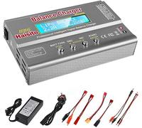Haisito Cargador de Equilibrio de batería de 80W 6A Lipo Descargador para batería de LiPo/Li-Ion/Life (1-6S), NiMH/NiCd (1-15S), Cargador de Equilibrio de batería RC Hobby con Adaptador de CA