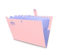HAISSKY 12 Bolsillos Carpeta de Archivos, Carpetas Clasificadora Documentos con Tapa Oficina File Folders Organizer