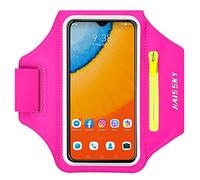 HAISSKY Brazalete Móvil Running Resistente al Sudor,Bolsillo con Cremallera