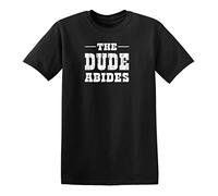 HAIT The Dude Abides T-Shirt - Big Lebowski Movie Urban Achievers Stoner Black(Medium)