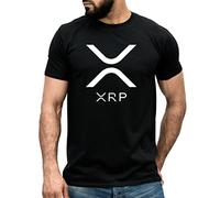 HAIT XRP Ripple T-Shirt Gift for Traders - Investors Moon Bull Market Cryptocurrency Black(X-Large)