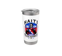 Haití Primera República Negra 1804 General Toussaint Louverture Vaso térmico de acero inoxidable de doble pared