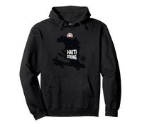 Haiti Strong - Orgullo haitiano Tropical Island Gráfico Sudadera con Capucha, Unisex para Adultos, Negro, XL