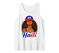 Haitian Princess Haiti Flag Melanin Black Girls Women Camiseta sin Mangas