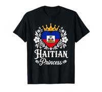 Haitian Princess Haiti Flag Proud Haitian Girl Camiseta