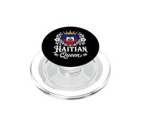Haitian Queen Haiti Flag Proud Haitian Woman PopSockets PopGrip para MagSafe