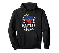 Haitian Queen Haiti Flag Proud Haitian Woman Sudadera con Capucha