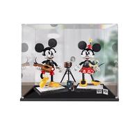 HAIWENFEIQI Vitrina acrílica para Lego 43179 Mickey y Minnie, vitrina transparente a prueba de polvo, compatible con kit de construcción Lego 43179, (modelo no incluido) 50 x 25 x 40 cm