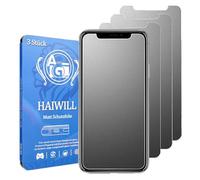 HAIWILL 3 protectores de pantalla mate para iPhone 16 Pro, antihuellas, antirreflectante, antiarañazos, cristal templado 9H para Apple 16 Pro, 6,3 pulgadas