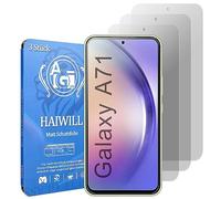HAIWILL 3 protectores de pantalla mate para Samsung Galaxy A71 4G/5G antihuellas antirreflejos 9H Protector de pantalla de vidrio templado mate antirreflejos para Samsung Galaxy A71 4G/5G de 6,7