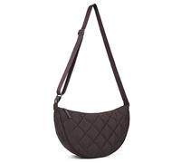 HAIWILL Halbmond Crossbody Bag Damen Umhängetasche Mittelgroß Nylon Gesteppte Tasche Damen Puffer Bag Hobo Shopper Tasche Schultertasche mit Verstellbarem Schultergurt für Uni Arbeit Reisen Alltag,