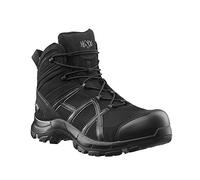 HAIX Black Eagle Safety 40.1 mid/black-blue: para una seguridad óptima desde el dedo hasta el tobillo, Negro , 41.5 EU