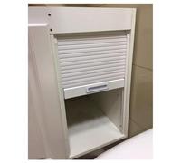 HAIXHX Puerta Plegable Puerta Enrollable Personalizable con Tirador, Kit de Puertas de persiana fáciles de Instalar con Tornillos, Puerta Plegable doméstica para Armario(22x36 (55.9x91.4cm))