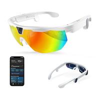 HAIXINDA Gafas inteligentes con IA con cámara, grabación de video 4K y foto de 32 MP, gafas de sol polarizadas UV400 con estabilización EIS, gafas Bluetooth impermeables IP66 para hombres y mujeres