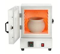 HAIYAETONG Horno Fundidor de Sobremesa, 2000 W Horno Potente Eléctrico de Acero Inoxidable Temperatura Máxima de 1150 ℃ de Fundir Oro para Fundición, Bricolaje con Arcilla, Templado de Metales