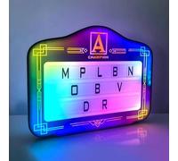 HAIYAETONG Letrero VIP para Servicio De Botellas/Presentador De Botellas con Letras Led,Luces A Color con 2 Juegos Letras Y 2 Número,Letrero con Caja Luz para Sujetar con La Mano para Fiestas A