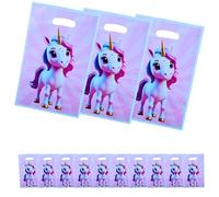 HAIYMA® 25 Bolsas Cumpleaños Infantil de Unicornio | Bolsitas cumpleaños infantiles para Celebraciones,Eventos,Fiestas con un diseño en 3D(UNICORNIO).